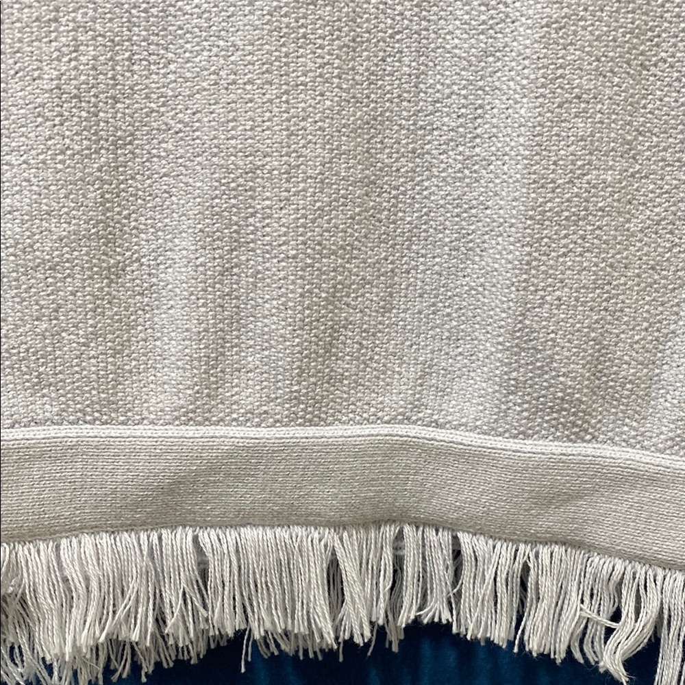 Elegant Light Blue Fringe Hem Women's Top - Picture 11 of 16